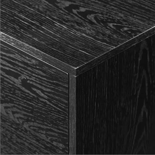 Contemporary 2-Door Minimalist TV Stand For TVs Up To 80 Inches Black