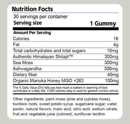 Shilajit 3-in-1 Gummies for Men