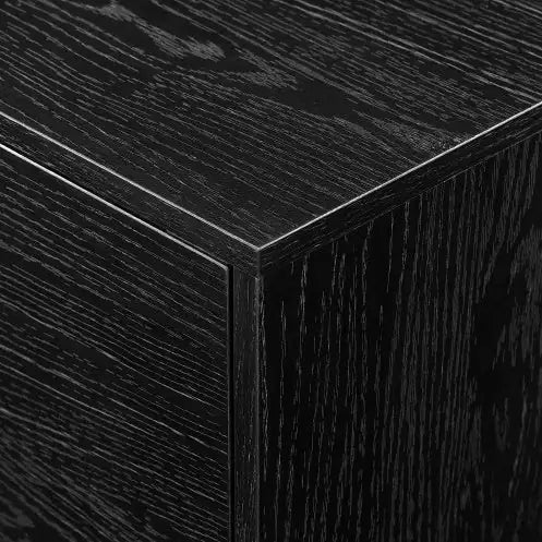 Contemporary 2-Door Minimalist TV Stand For TVs Up To 90 Inches Black