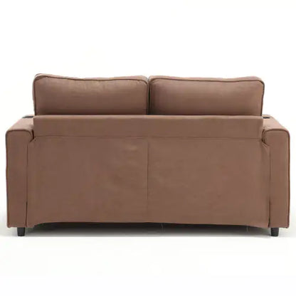 VIDEO Provided 3-in-1 Upholstered Futon Sofa Convertible Floor Sofa Bed,Foldable Tufted Loveseat With Pull Out Sleeper Couch Bed