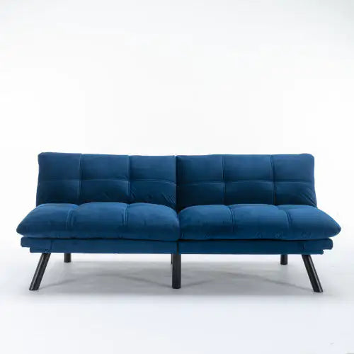 Navy Blue Convertible Folding Modern Sofa Bed