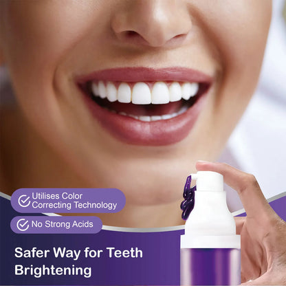 Purple Teeth Whitening Toothpaste Bottle